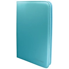 Vivid Light Blue 9-Pocket Zippered PRO-Binder
